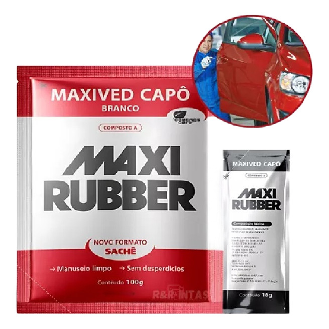 Kit Sachê Maxived Capo Branco 100g Maxi Rubber Dose Unica em Oferta na Shopee