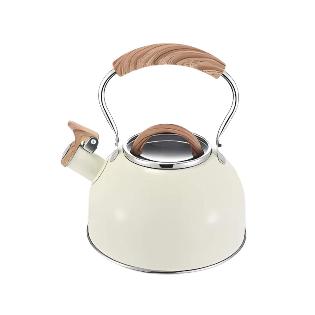 Chaleira 2,0L Linha Indução Vanilla com Apito e Cabo Baquelite Amadeirado MTA - 1219 em Oferta na Shopee