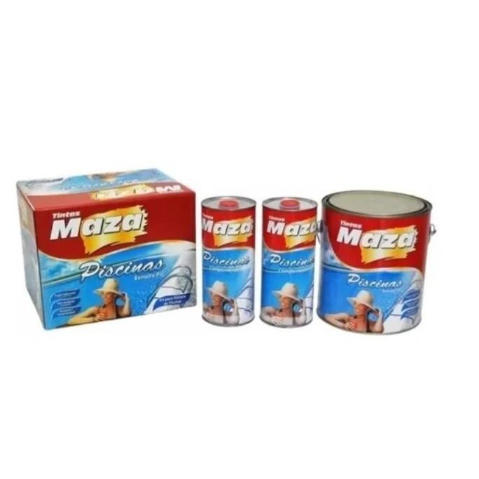 Esmalte Pu Azul Piscina 3x1 4,5L Maza Esmalte Pu Azul Piscina 3x1 4,5L Maza