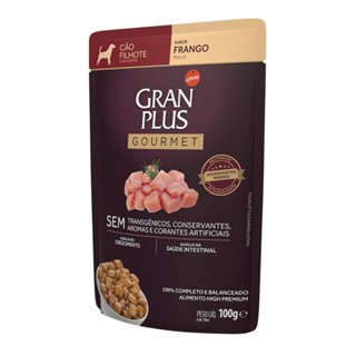 Ração Úmida Sachê Granplus Gourmet Frango Para Cães Filhotes em Oferta na Shopee