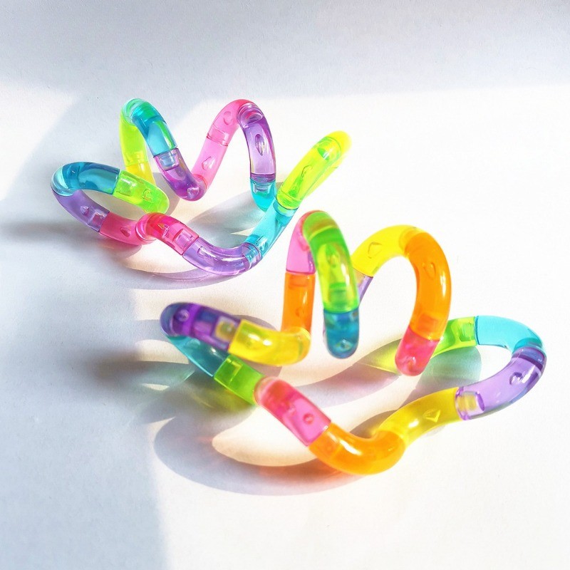 Corda Deformável Brinquedo Fidget Deformação Nó Pressão Alívio do Estresse Brinquedos Rrainbow Cor Anti Melhor