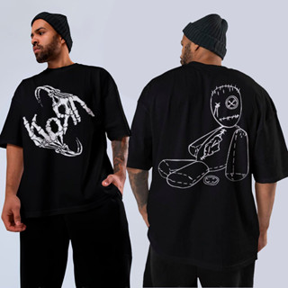 [Camiseta Premium em Algodão Puro]GXG Camiseta Básica Ou Oversized Korn Nu Metal Skull Star The Healing Dark Unissex em Oferta na Shopee