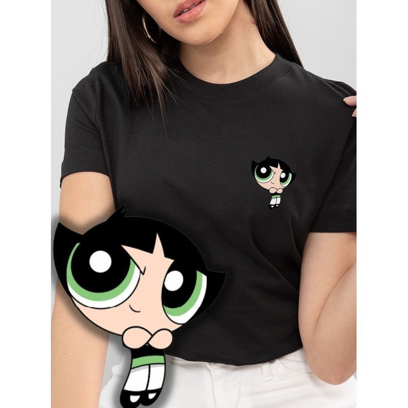 CAMISETA TSHIRT FEMININA - MENINAS SUPER PODEROSAS - TSHIRT DOCINHO