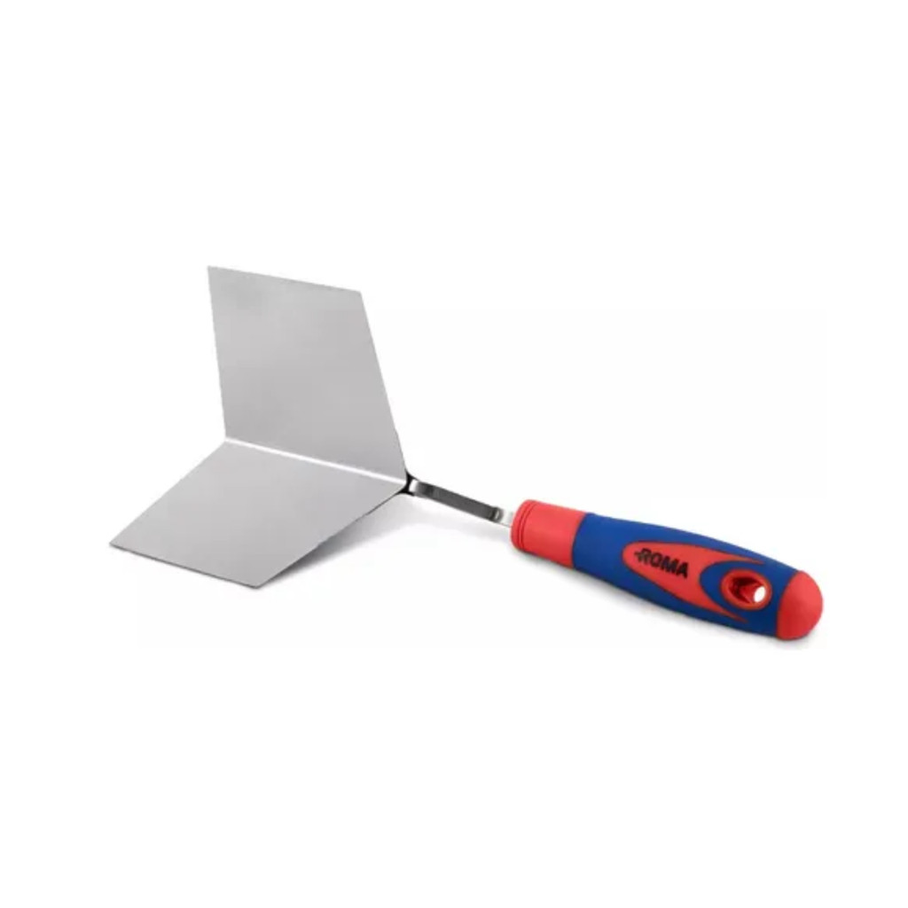 Desempenadeira Aço Inox Canto Externo Drywall Massa Corrida em Oferta na Shopee