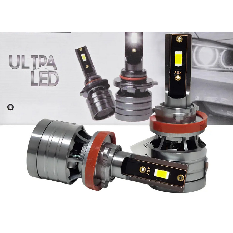 Ultra Led Com Chip Csp 70w/10.000lm 6000k Asx Lançamento H8 H9 H11 H16