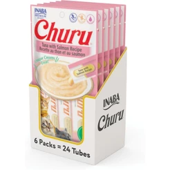 Kit c/6 Churu Atum com Salmão 24 Tubos de 14g