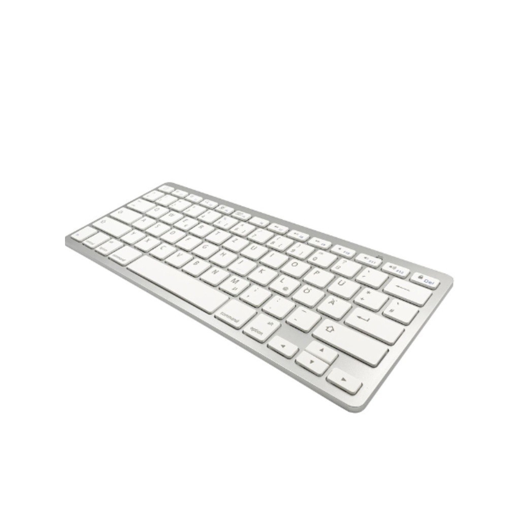Teclado Keyboard Bluetooth Wireless Sem Fio Branco WB-8022