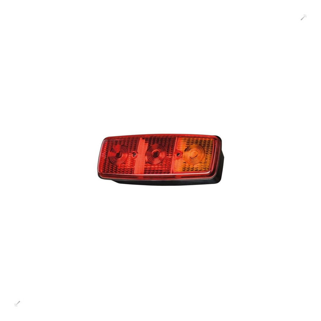 Lanterna Traseira Mercedes-Benz 1113 / 1313 / 608 / Bandeirante - Bicolor - Sem Vigia - Luz Placa