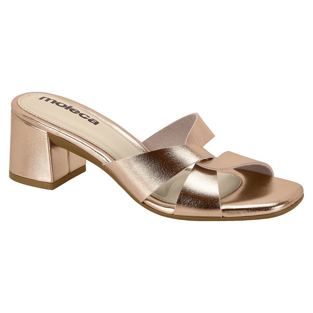 Tamanco Feminino Mule Moleca Saltinho Baixo Bloco