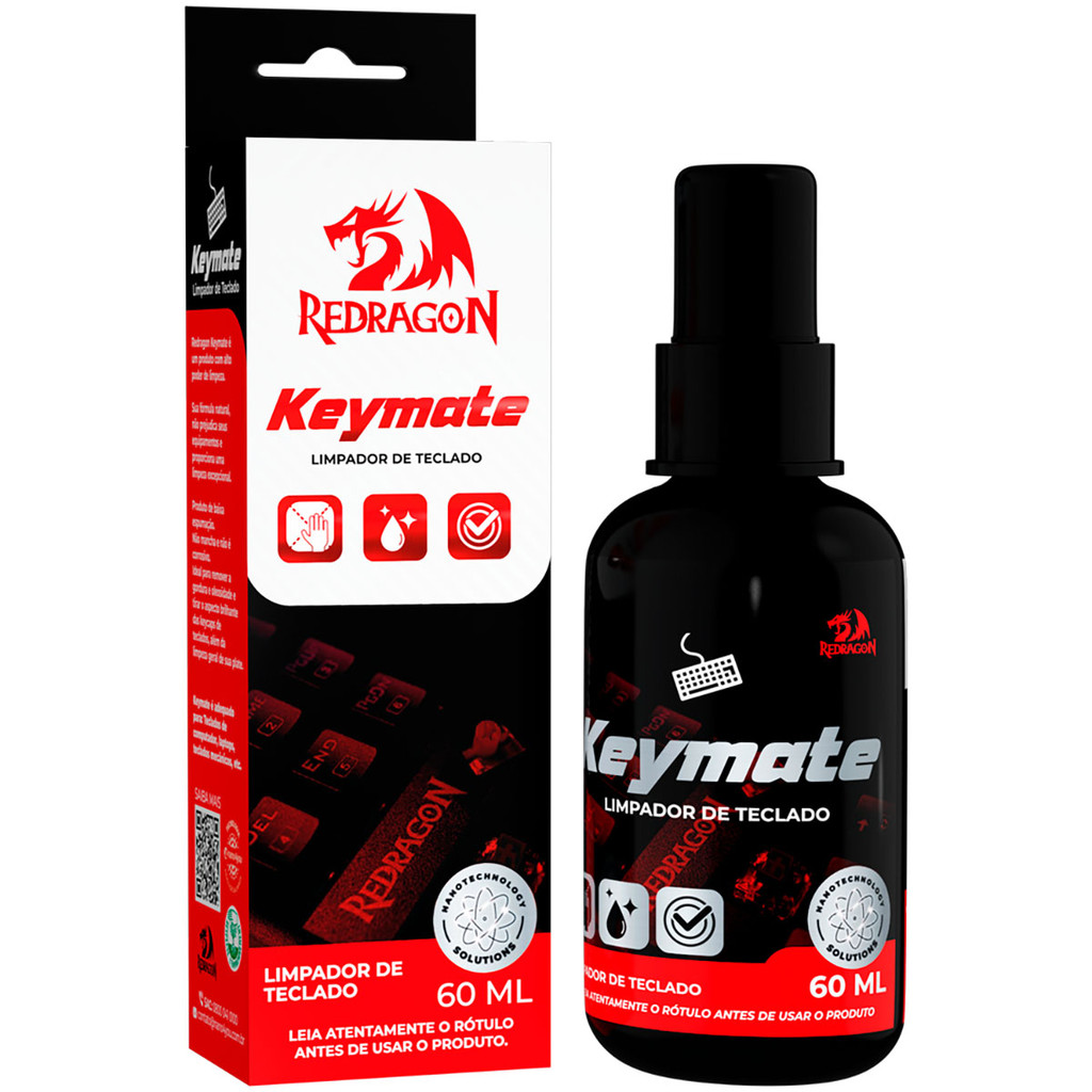 LIMPA TECLADO 60ML KEYMATE REDRAGON CP3630