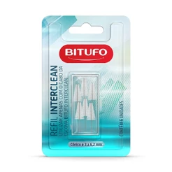 Refil Bitufo Interdental Interclean C/6 Cônico
