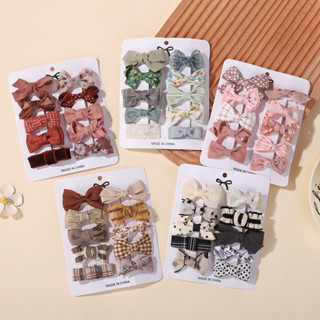 10 Pçs Bonito Bebê Hairpin Para Meninas Impressão Fita Barrette Crianças Pequeno Grampo De Cabelo Grampos Algodão Arco A em Oferta na Shopee
