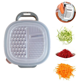 Cortador de Legumes Ralador Inox 3 em 1 Com Pote 23 Cm em Oferta na Shopee