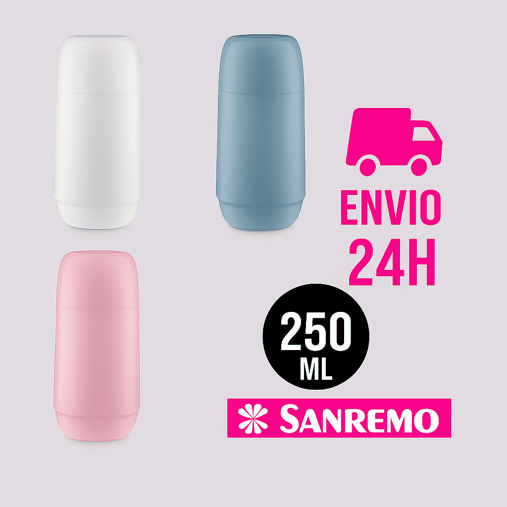 Garrafa Térmica Sanremo 250ml – Ideal para o Dia a Dia, 12h Frio / 6h Quente