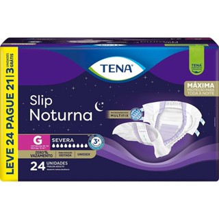 Fralda Geriátrica Tena Slip Noturna G Leve 24 Pague 21 unidades em Oferta na Shopee