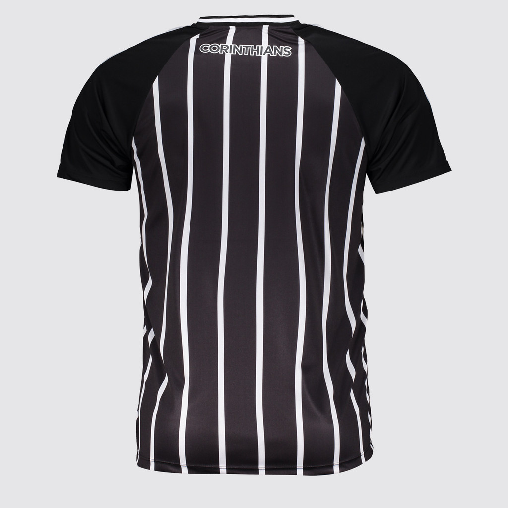 Camisa Corinthians Raglan Dry Preta · foto 2