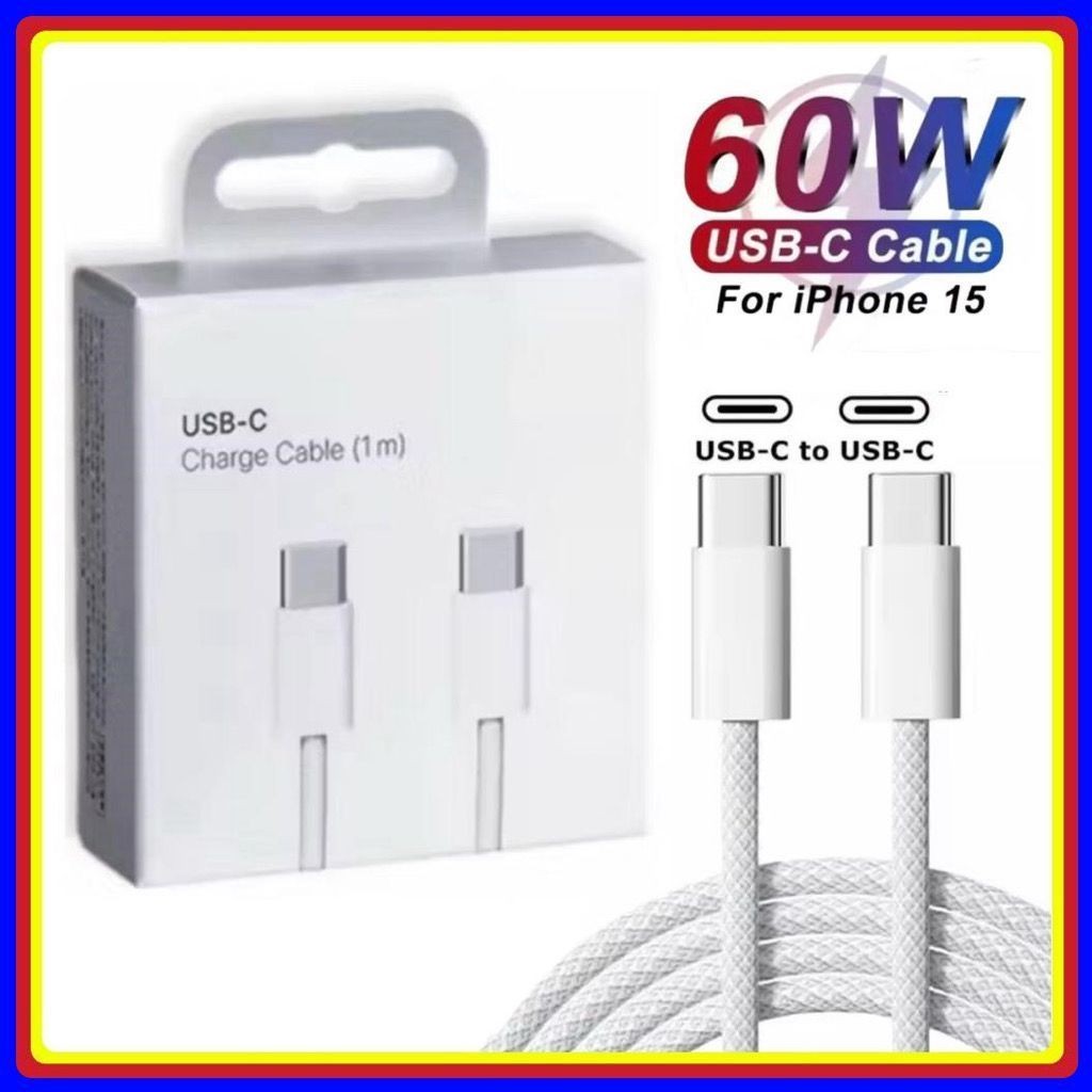 Cabo de iPhone 60W PD USB C cabo Tipo C Super Turbo original para iPhone 15 16 17
