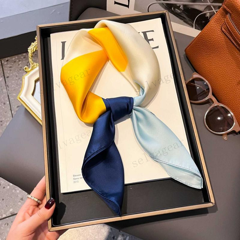 Coleção De Lenços Quadrados 70 * 70-Lenço De Pescoço Profissional Feminino Estampado Versátil E Elegante em Oferta na Shopee