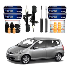 Kit Amortecedor Dianteiro Traseiro Fit 1.5 2005 A 2008