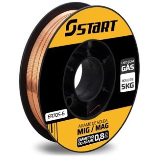 Arame de Solda MIG com Gás 0.8mm ER70S-6 Start 5kg Soldagem Consistente em Oferta na Shopee