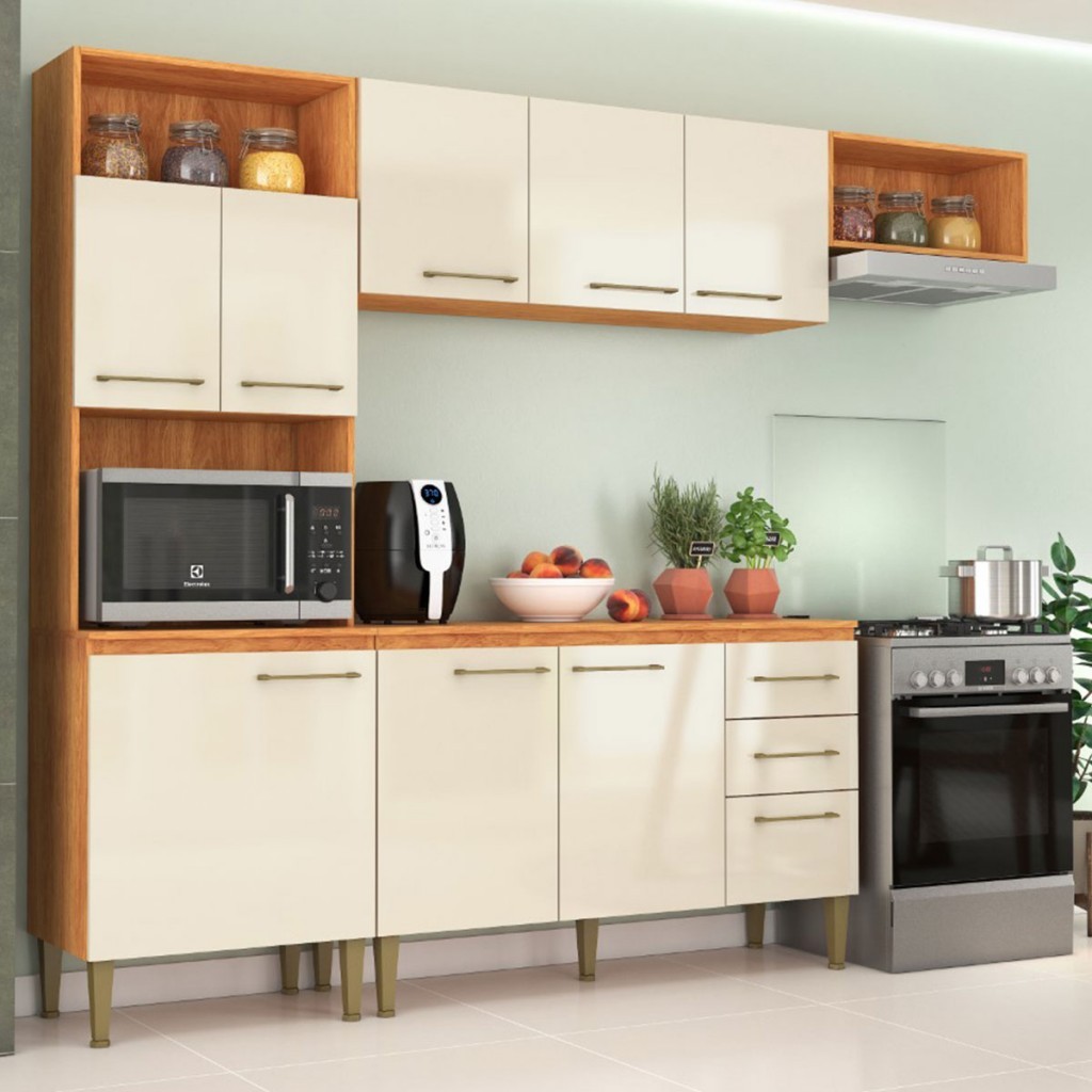 Cozinha Completa Malu 9 Portas 2 Gavetas - Fellicci em Oferta na Shopee