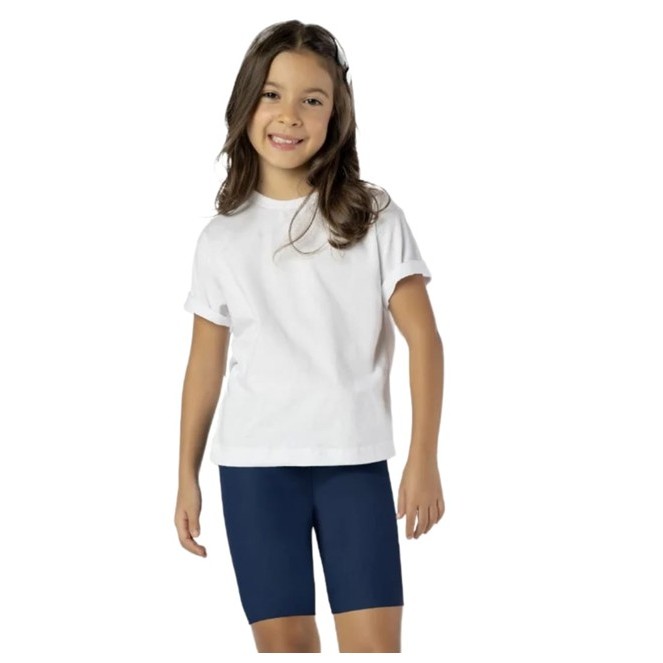 Bermuda Infantil Cotton Menina Malwee Kids 021350