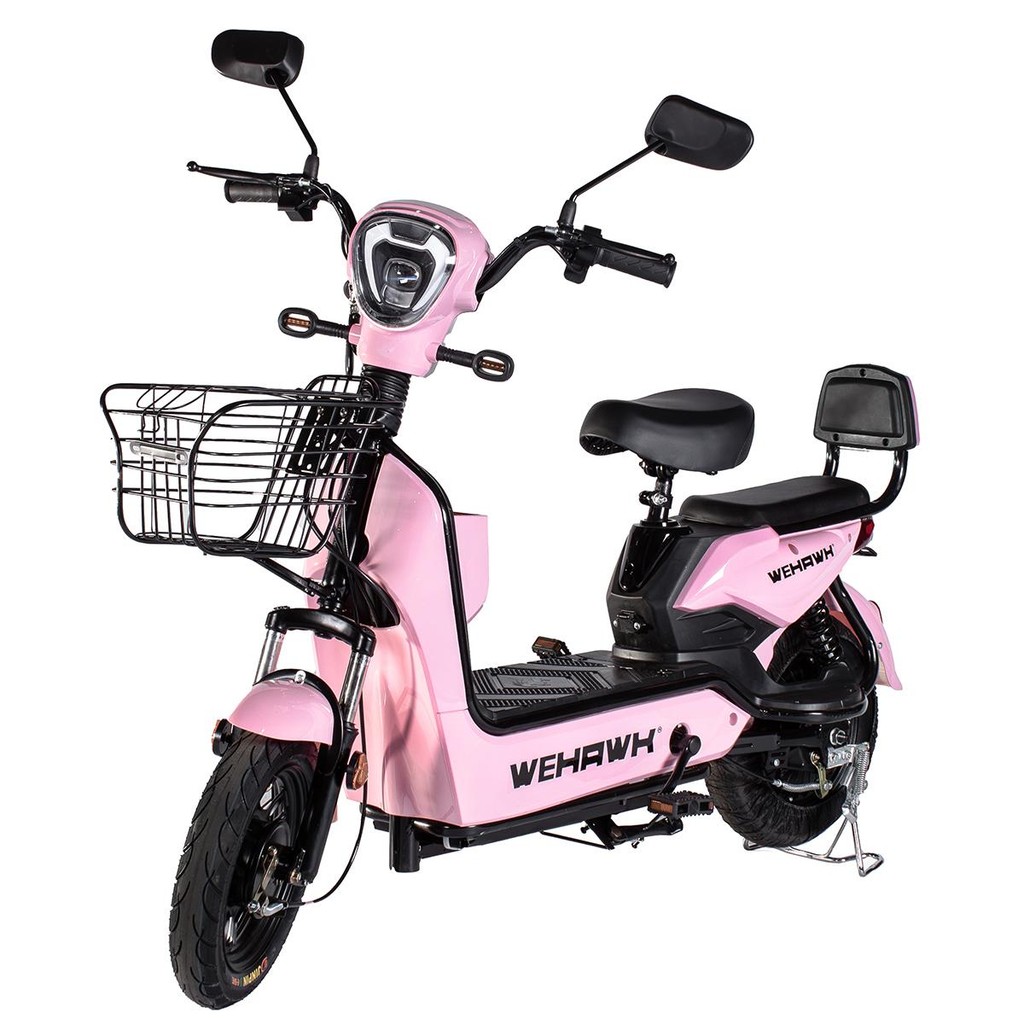 Bicicleta Elétrica 500W WeHawk WX-02 Basket – Bateria 48V 12Ah Removivel