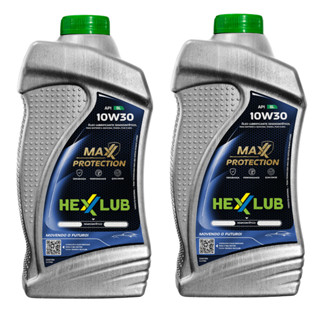 KIT 2 OLEO HEXXLUB 4T 10W30 SL SEMI SINTÉTICO em Oferta na Shopee