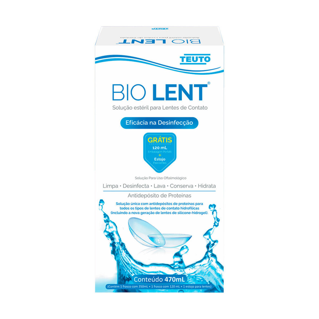 Bio Lent Kit Solução Lente de Contato 350ml + 120ml em Oferta na Shopee