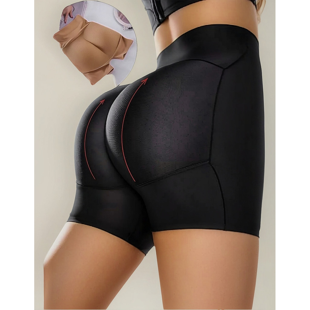 Calcinha Short Redutor de Medidas com Enchimento Levanta Bumbum | Modelador Feminino Natural Bundex