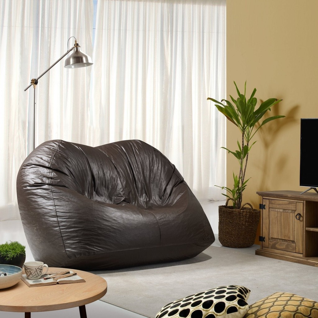Puff Fofão 130cmx140cmx80cm Mega Espresso Móveis Marrom Marrom