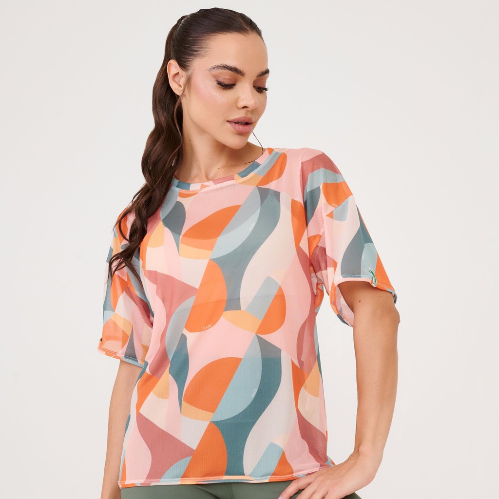 Blusão de Tule Estampa Moves em Oferta na Shopee