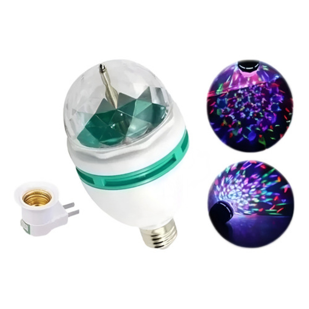 Mini Lâmpada De Led Giratória Colorida Para Festa W998 em Oferta na Shopee