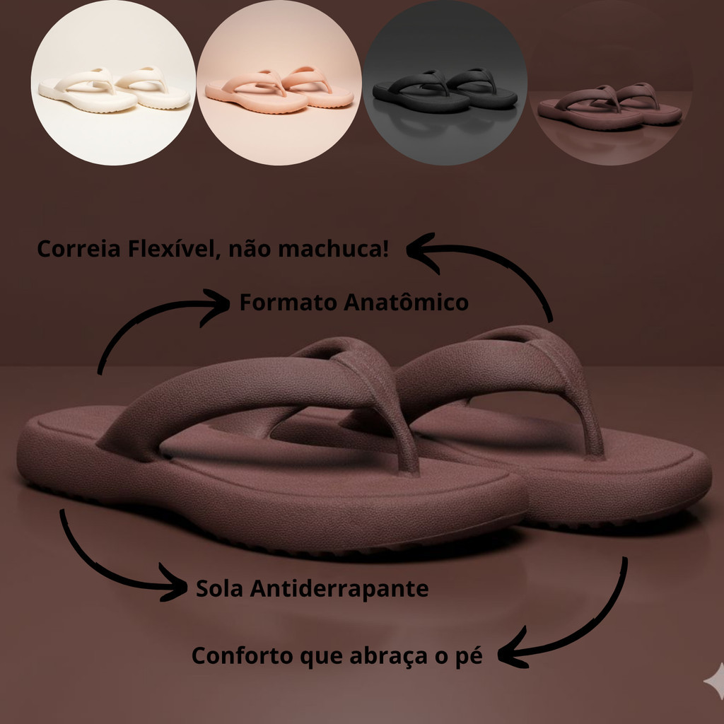 Chinelo Tamanco Feminino Ortopédico Sandália Resistente Envio Imediato