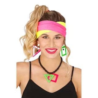 Kit Fantasia Anos 50 / 60 /80 Lenço Óculos Brinco Colar Festa cosplay/ Melindrosa em Oferta na Shopee