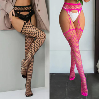 Sexy Oco-Para Fora Meia-Calça Suspensórios Fishnet Meias Mulheres Boate Collants Dança Rede De Pesca Meninas em Oferta na Shopee