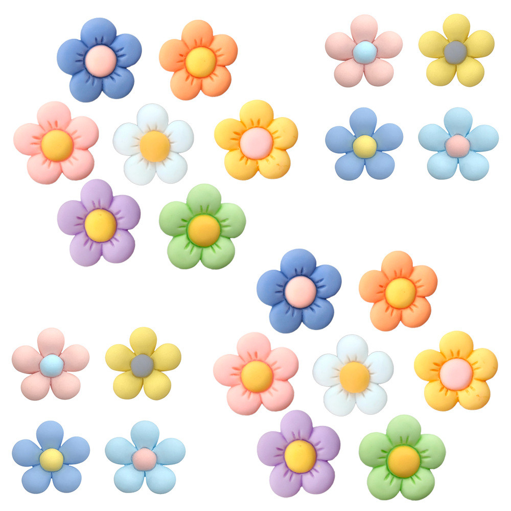 Encantos de Sapatos 11 Estilos de Decorações de Flores de Moda Acessórios de PVC com Botão e Pingentes de Sandálias com em Oferta na Shopee