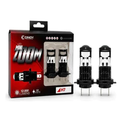 Lampada Super Led Cinoy 12.000l H7 Mini Zoom Led 12v 6000k