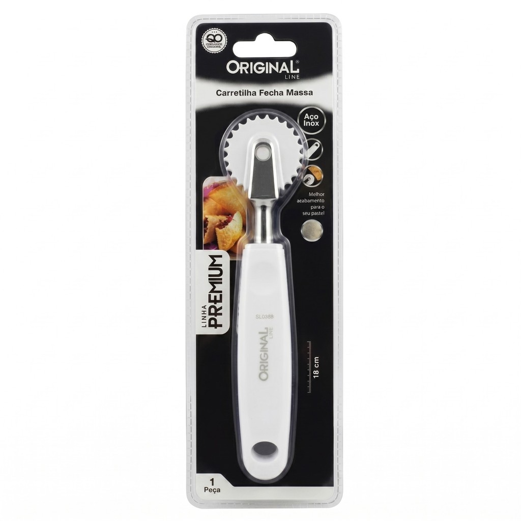 Carretilha Fechador de Pastel em Inox – Roda para Massa Ravioli Pastel Cozinha