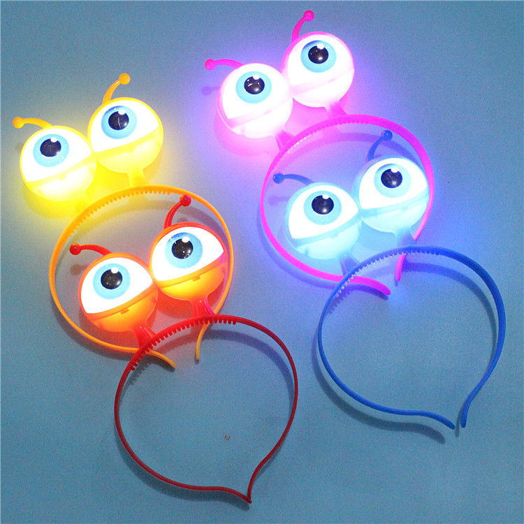 Luminoso alienígena bandana Horror bandana concerto adereços crianças brinquedos luminosos atacado engraçado dia das bru