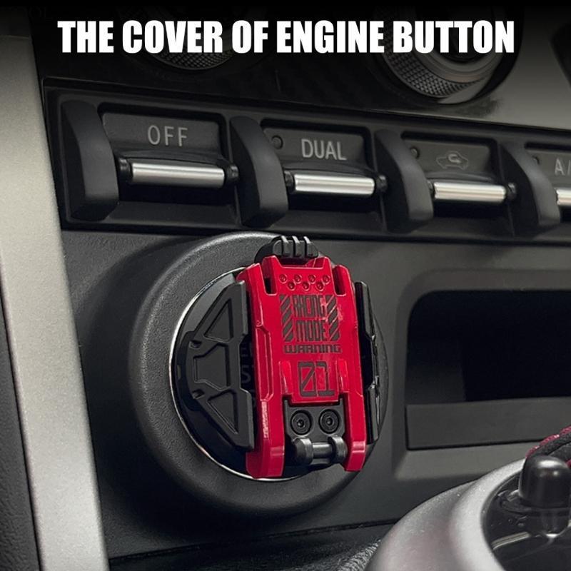 KOOL Universal Car Engine Start Stop Botão Tampa Interruptores Capa Guarnição Decorativa