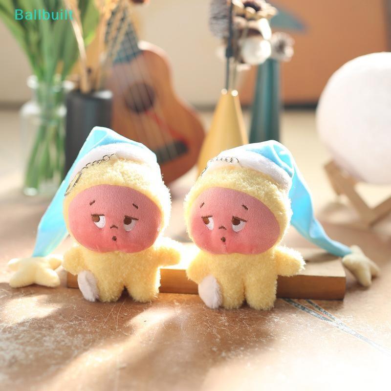 [BLU] Touca De Dormir Fofa De Desenho Animado Para Bebê Dormindo Bonecos De Pelúcia Brinquedos Chaveiro Mochila Pingente