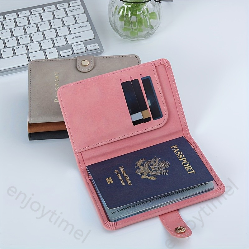 Protetor de Passaporte Multifuncional, Porta-Documentos Conveniente, Porta-Passaporte com Múltiplos Compartimentos para