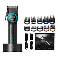 Maquina Cortar Cabelo Profissional Vgr V001 9.000 rpm Led Premium Original