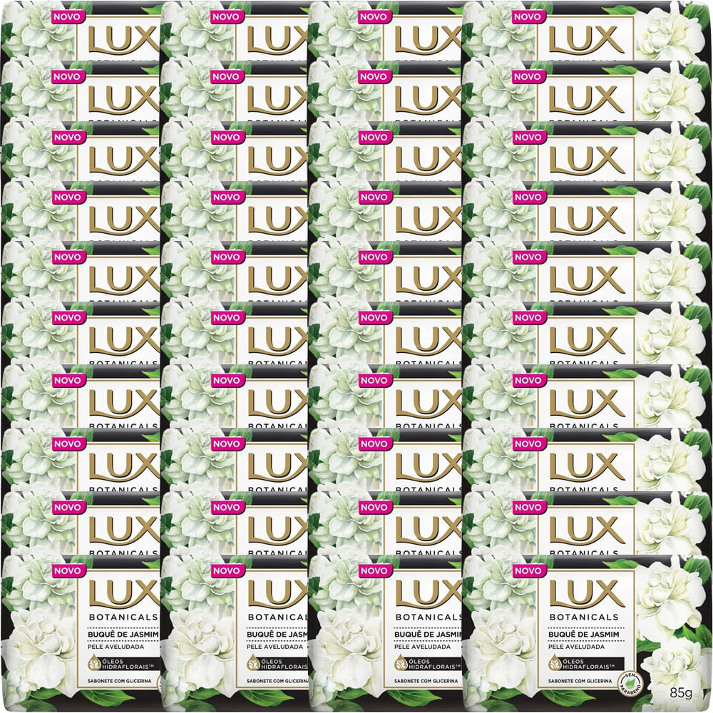 Kit 40 Sabonetes Lux Botanicals Buquê De Jasmim 85g
