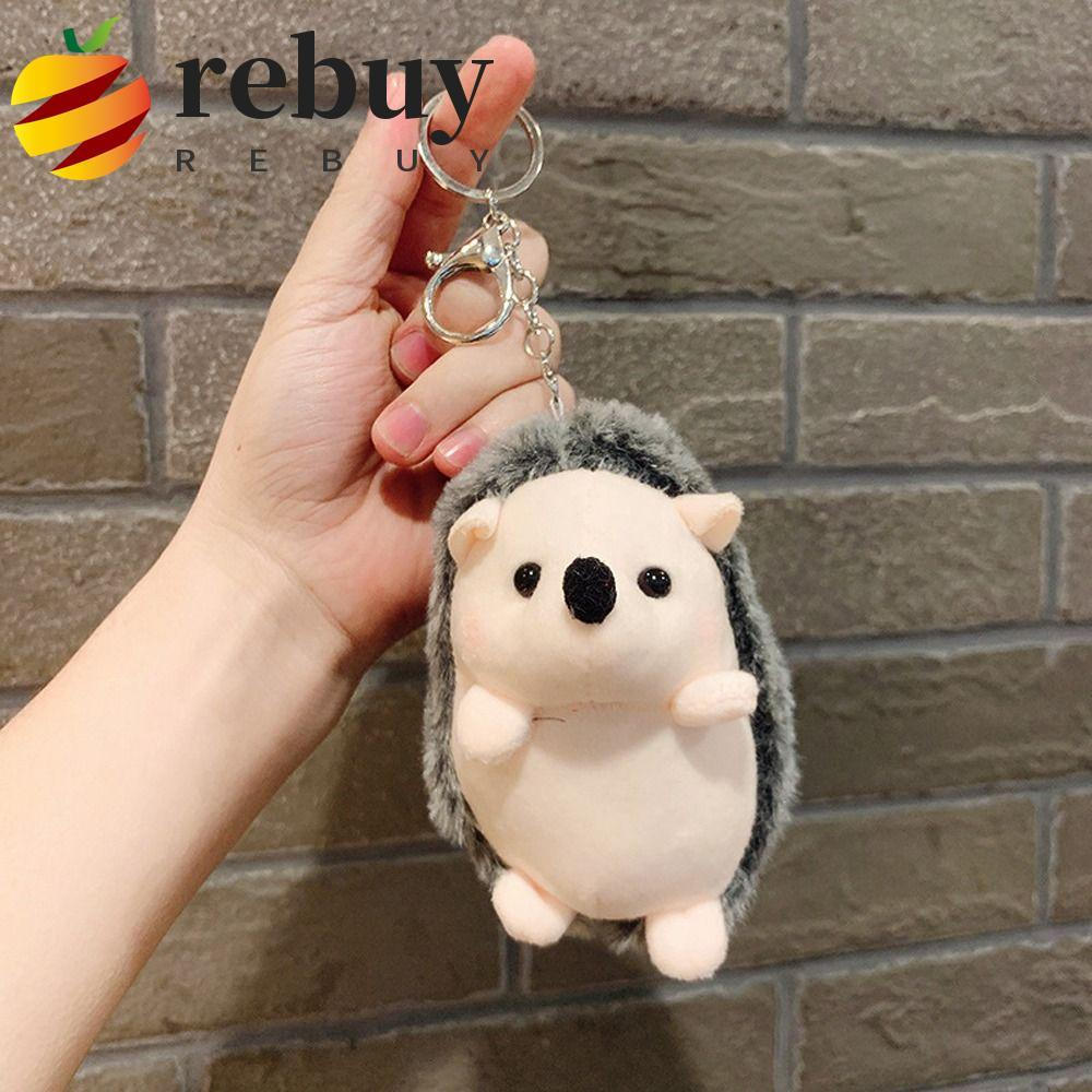 REBUY1 Bolsa Pingente Ouriço Pendente Brinquedo De Pelúcia Menina Pendurado Ornamento Chaveiro De Carro De Desenho Anima