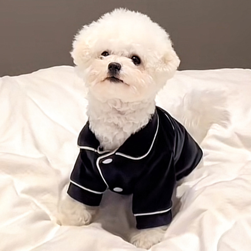 Roupas para cães primavera verão pijamas franceses Poodle tourada Bichon Teddy Pomeranian cães pequenos gatos animais de