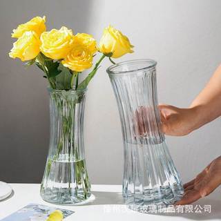 Luz de luxo simples vaso de vidro ins estilo High-End sentimento aquático lírio flor Nordic sala estar arranjo flor orna