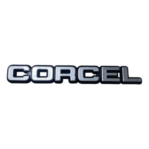 Emblema Letreiro Ford Corcel  1985 1986 Traseiro Cinza Cinza