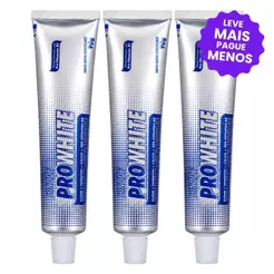 Kit 3 Géis Dentais Clareadores Pro White 90g